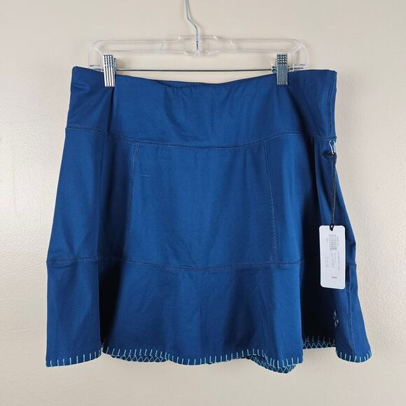 Jofit Pants - Jofit  Blue Drop Down Waist Skort Long Size Large